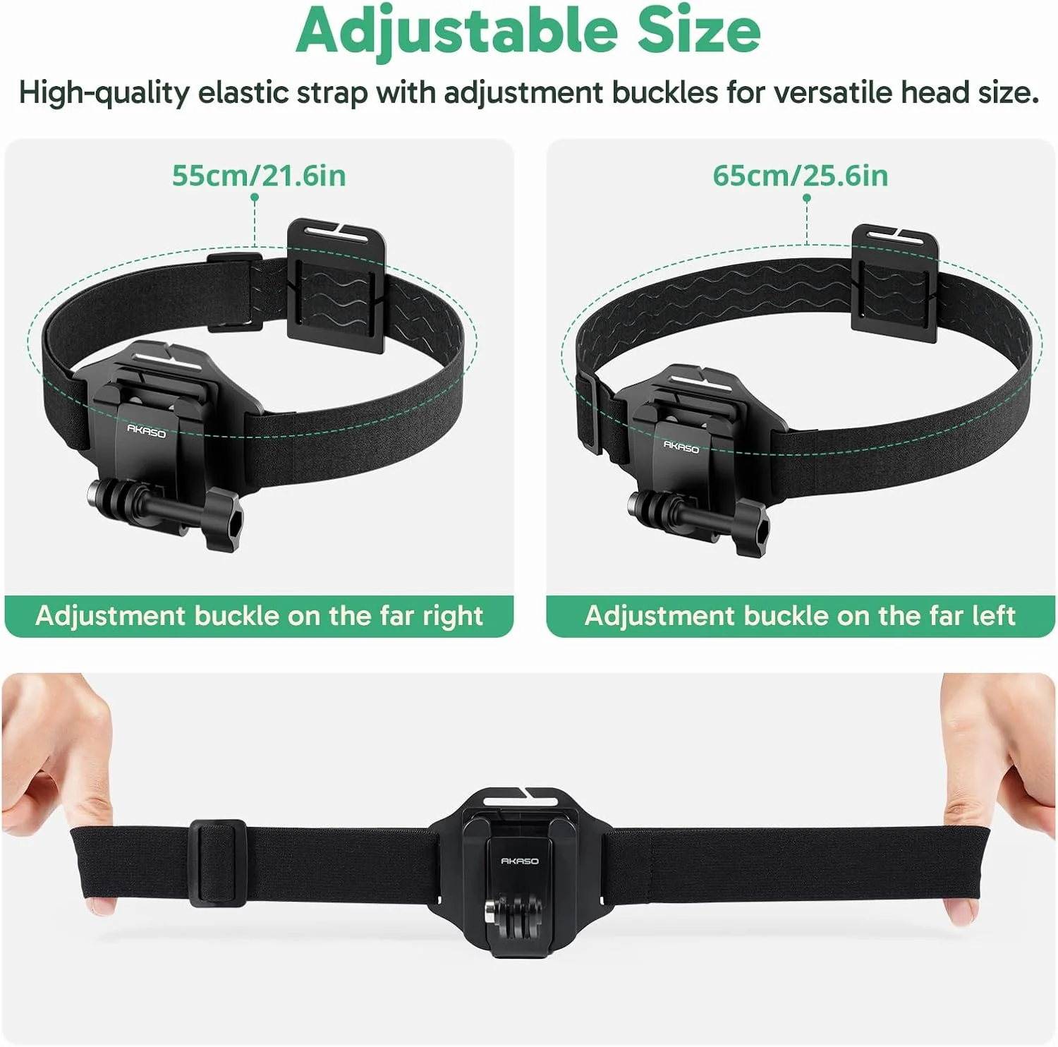 2-in-1 Quick Release Adjustable Head Strap Mount - Image 7