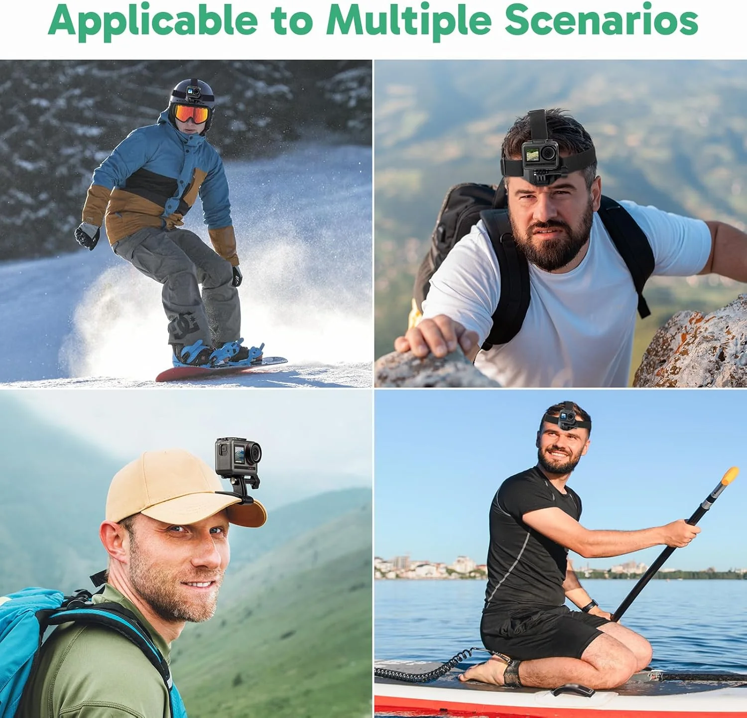 2-in-1 Quick Release Adjustable Head Strap Mount - Image 8