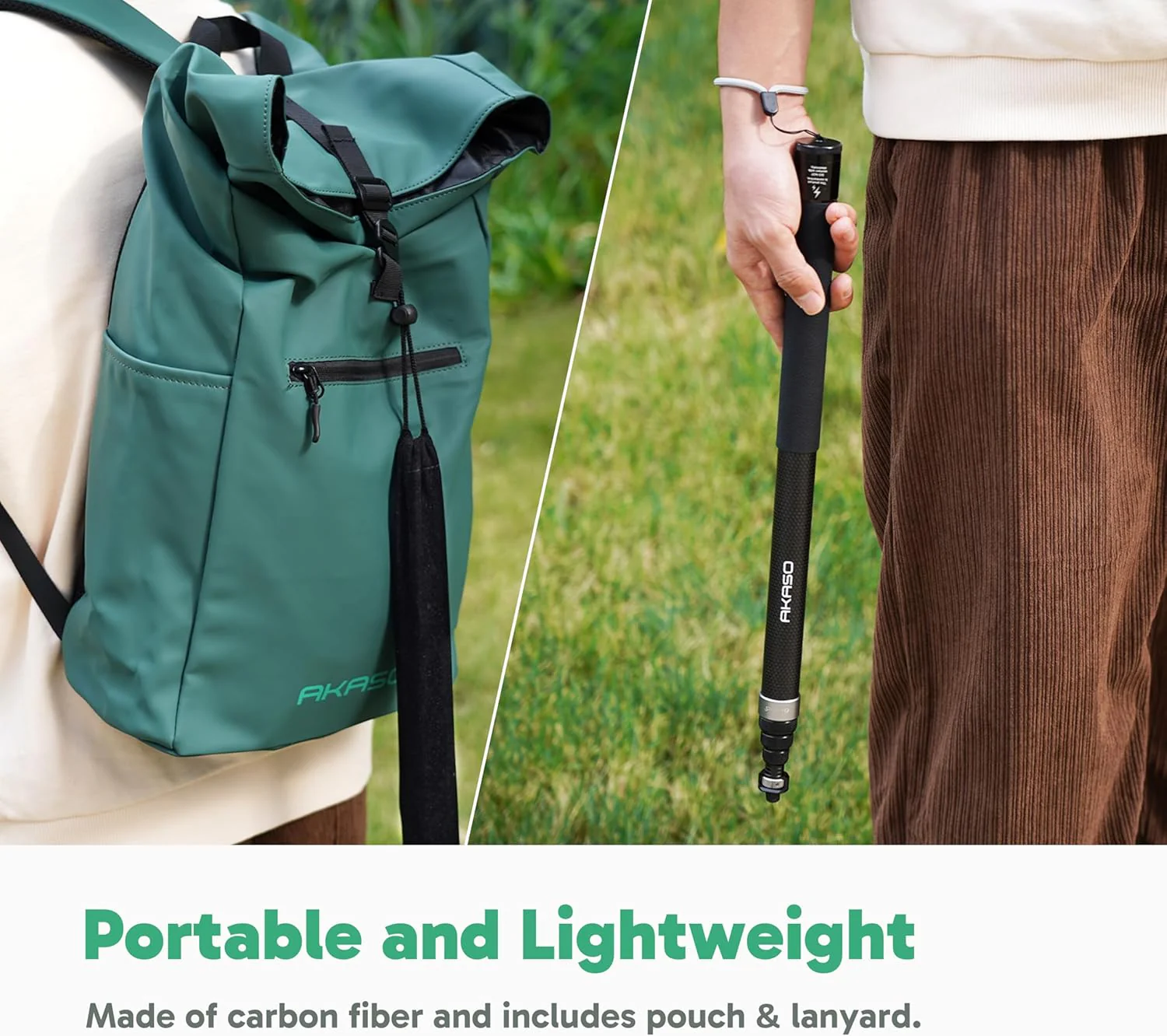AKASO 118"/3m Invisible Selfie Stick - Image 7