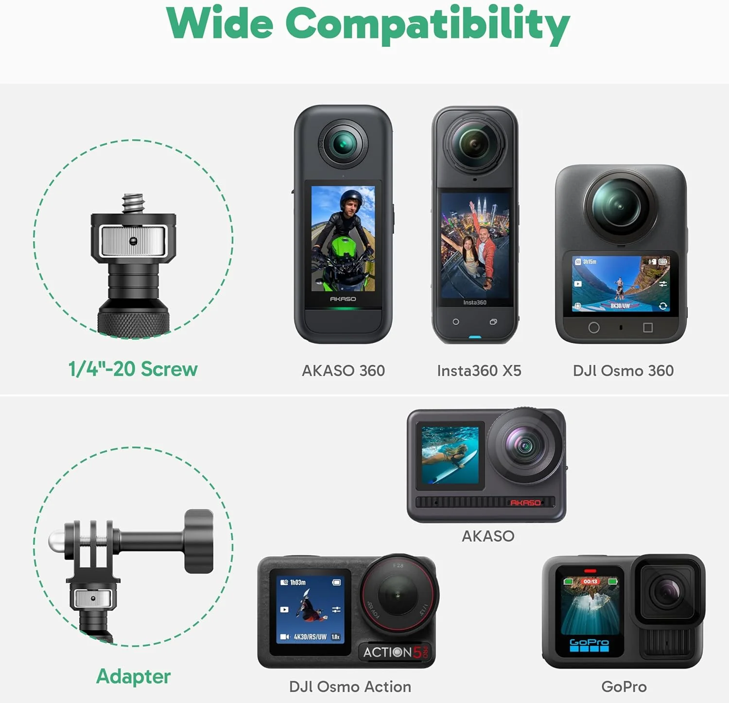 AKASO 118"/3m Invisible Selfie Stick - Image 8