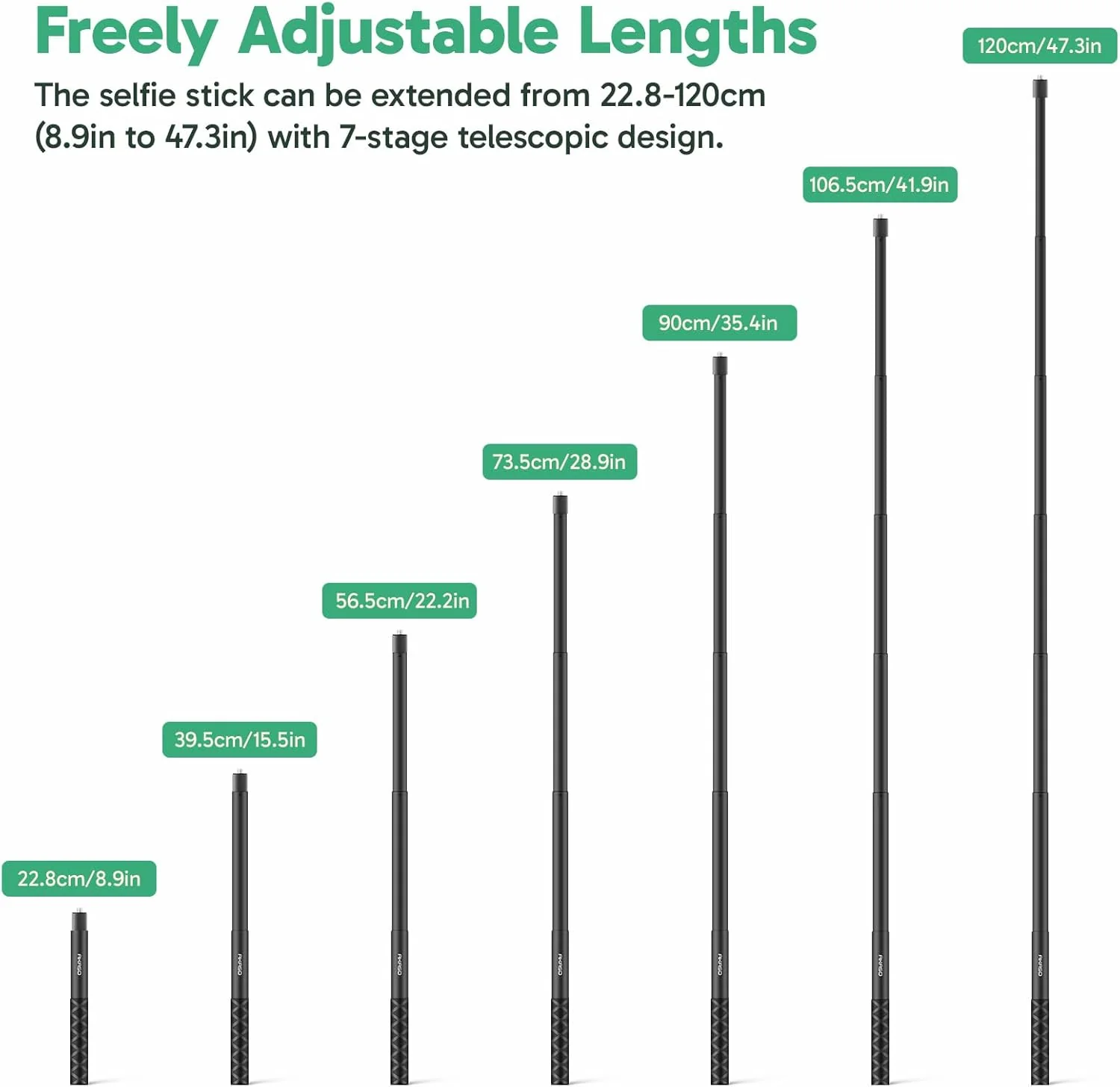 AKASO 120cm Invisible Selfie Stick - Image 6