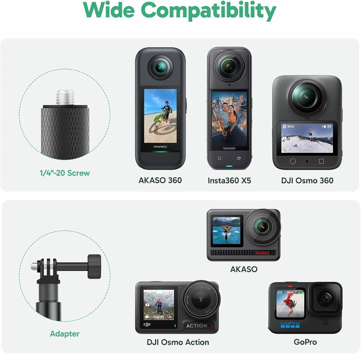 AKASO 120cm Invisible Selfie Stick - Image 7