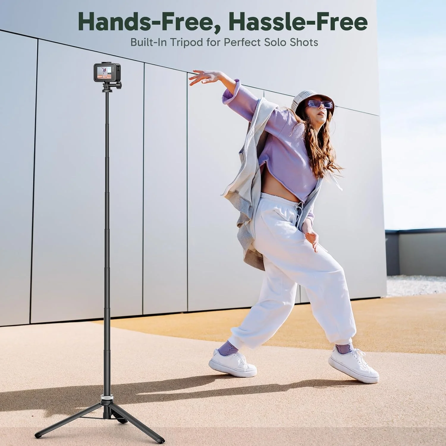 AKASO 160cm Selfie Stick Tripod - Image 6