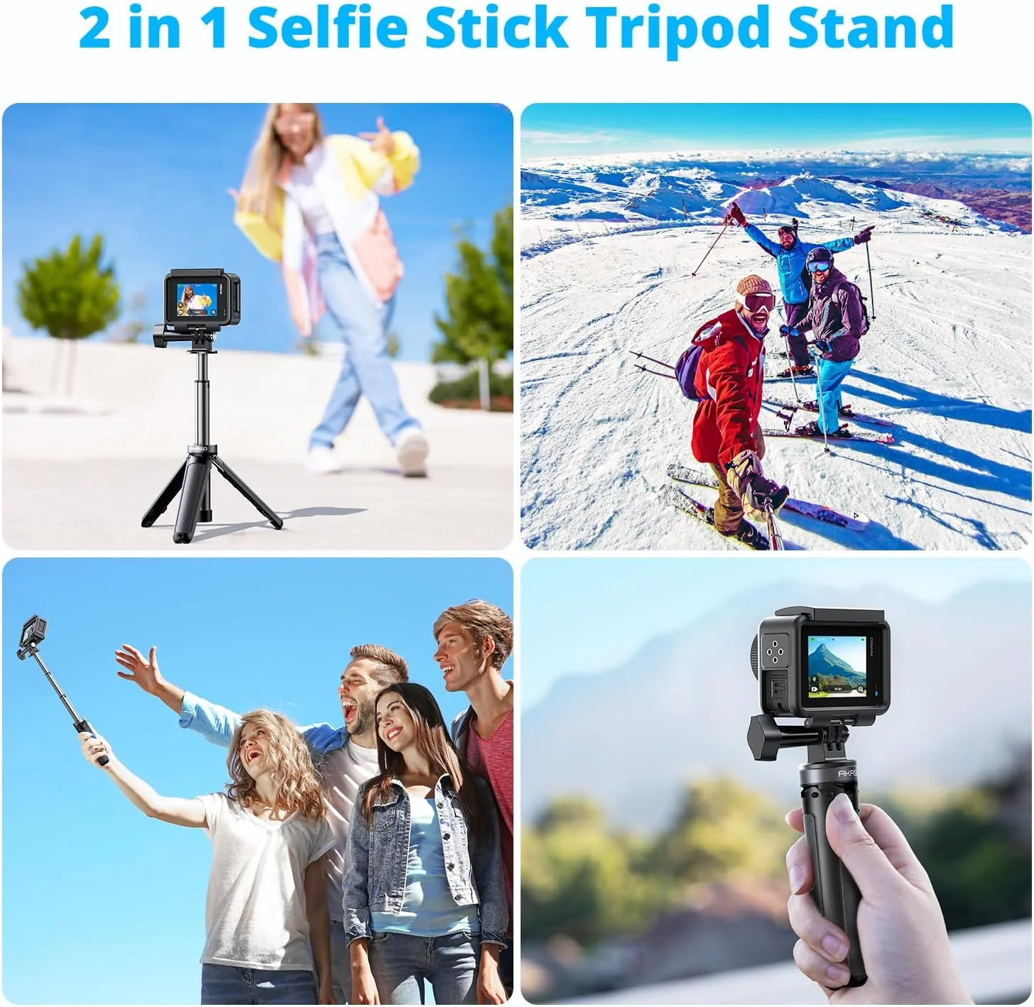 AKASO 22cm Selfie Stick Tripod - Image 5