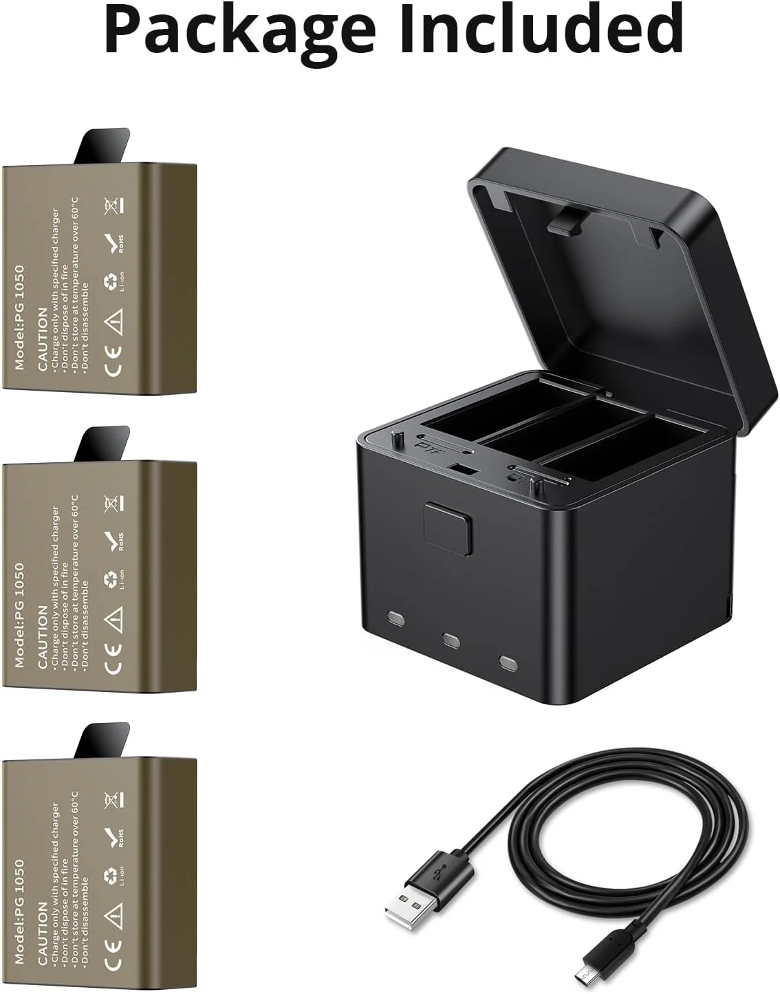 3-Channel Charger  with 3 x Battery - Image 7