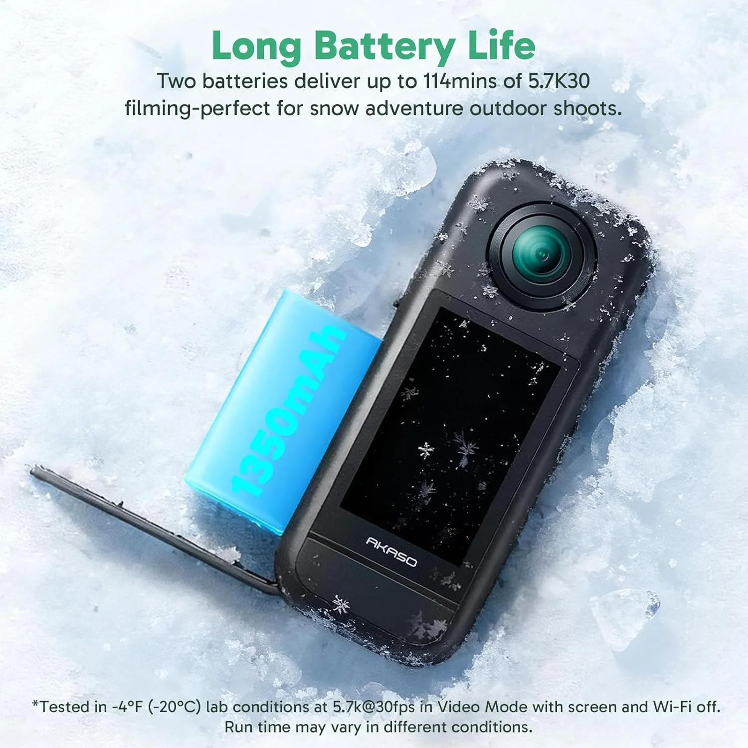 AKASO 360 Cold-Resistant Battery - Image 3