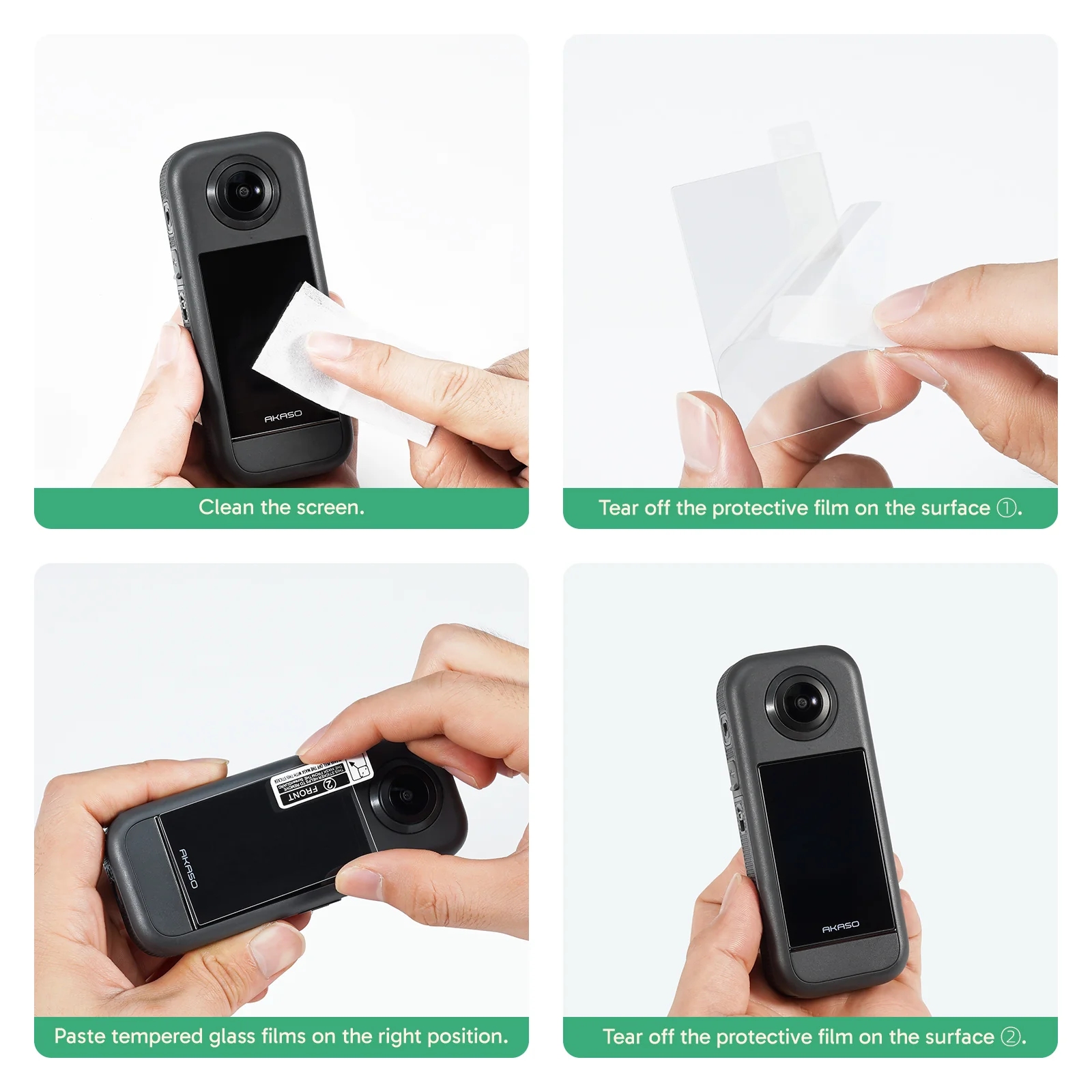 AKASO  360 Glass Screen Protectors - Image 3