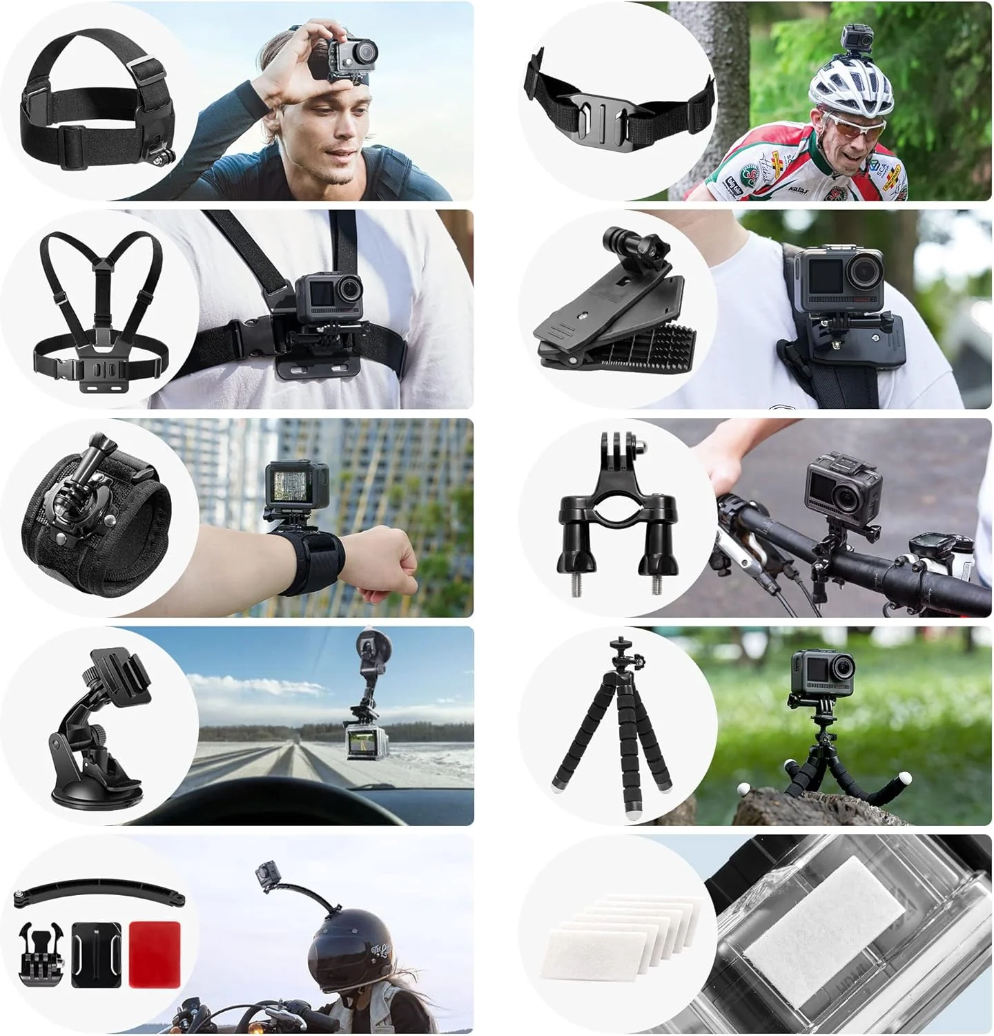 AKASO Action Camera Accessories Kit - Image 3
