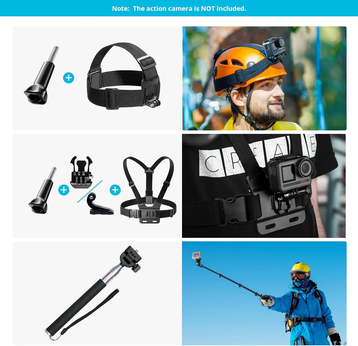 AKASO Action Camera Accessories Kit - Image 4