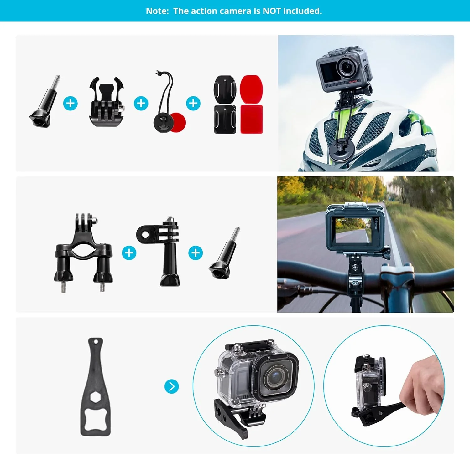 AKASO Action Camera Accessories Kit - Image 5