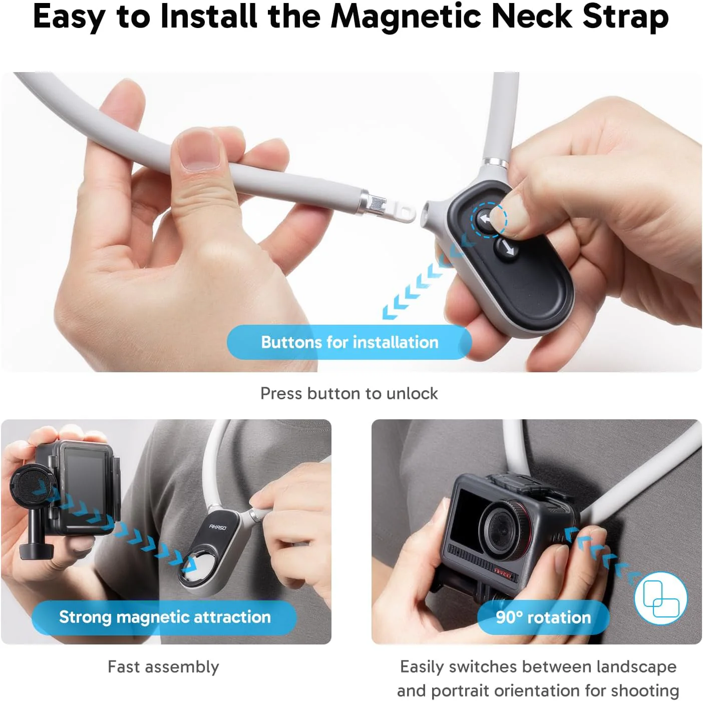 AKASO Magnetic Mount Holder Set - Image 7