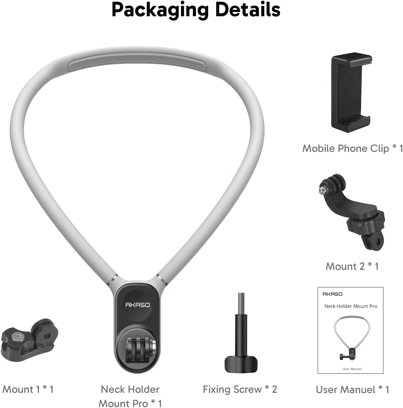 AKASO Magnetic Mount Holder Set - Image 9